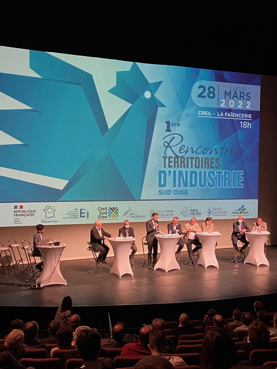 « Territoires d’Industrie » Sud Oise ! 1ère réunion, ce soir, des élus du Sud de l'Oise et du Groupement des Entreprises de la Région de Creil et du Sud de l’Oise (GERC) afin d'impulser une dynamique de travail collectif : recrutement, transition écologique et numérique, image...