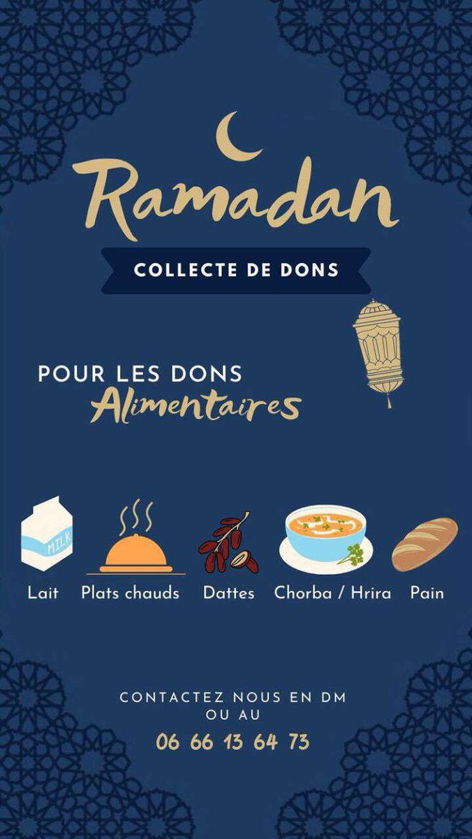 Instant2Reve's tweet photo. ⚠️ Appel aux dons ⚠️

Cette année, et à l'image du Ramadan 2021, Instant 2 Rêve repart en mission !

Distributions de repas bien garnis, de produits de première nécessité et de moments de joie, tout le long du mois de Ramadan !

Faites tourner à fond !

https://t.co/C5lrSorvcX https://t.co/1auoSZsq8A
