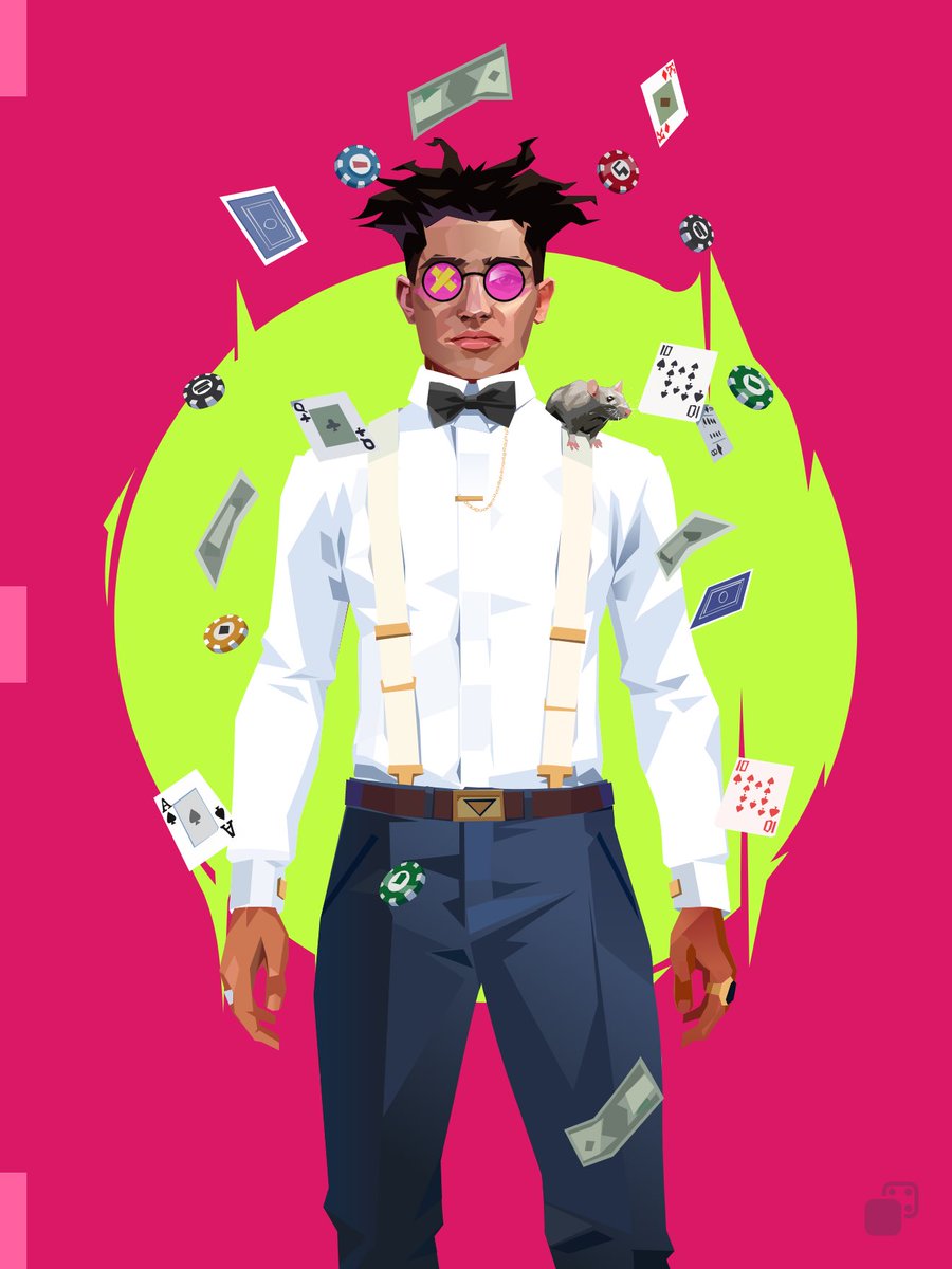 0xglawrence's tweet photo. @stellabelle @CyberBrokers_ Trippy gambler ready to beat the house @CyberBrokers_ 🤑 https://t.co/CSHXhwsf09