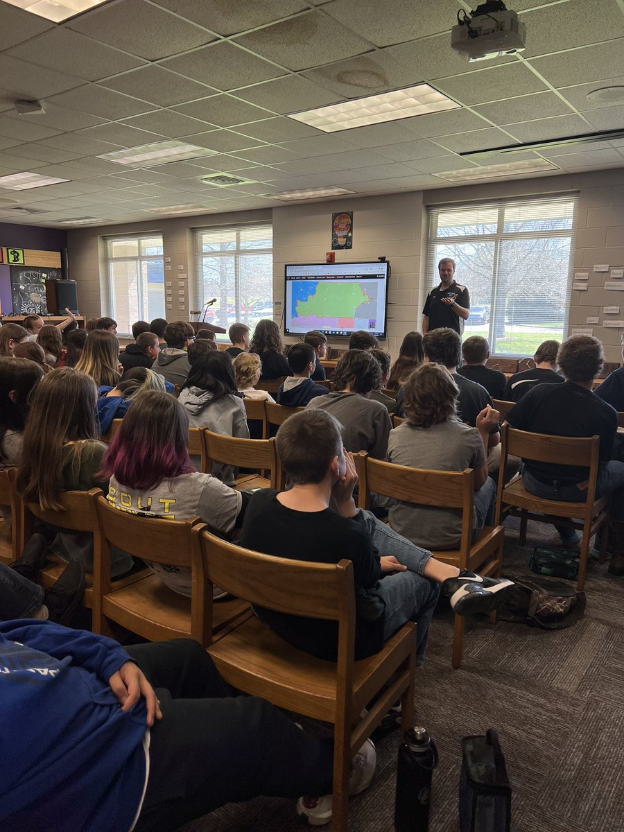Thank you <a href="/KyleHallNC/">Rep. Kyle Hall</a> for speaking to our 7th and 8th graders today!