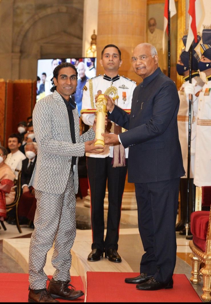 Heartiest congratulations to #Pramodbhagat Bhagat on receiving the Padmashree today. I highly admire your expertise in the sport, and makes all Indians very proud!