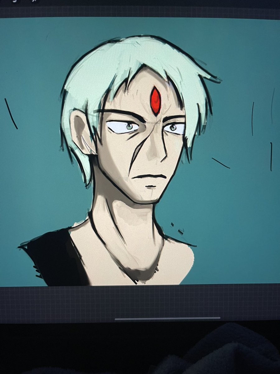 TheShadowVeil's tweet photo. I am not an anime artist, but wanted to try drawing Ruijerd from Mushoku Tensei. Definitely need to practice stylization more. #MushokuTensei #ruijerd https://t.co/EYdZpDxhVL