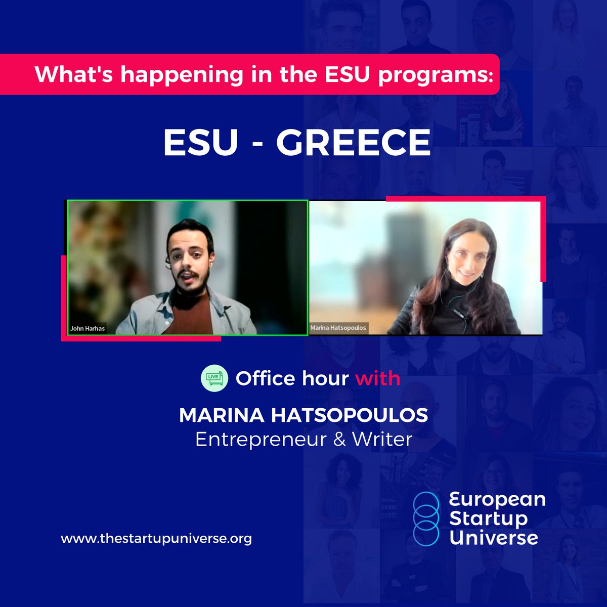 startupunivers's tweet photo. Get a glimpse inside ESU Greece Program; Office hour with Marina Hatsopoulos.👀

Marina Hatsopoulos is a speaker and writer with extensive knowledge of the financial sector, Board Chair of Levitronix Technologies &amp; Founding CEO at Z Corp.📊

#esu #esuprograms #esugreece #startups https://t.co/YHp3G12wTP