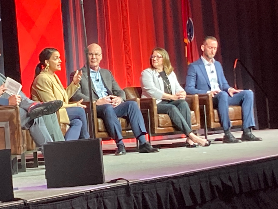 A blue-chip panel of industry experts talked about the importance of community engagement at the <a href="/NSSGA/">National Stone, Sand & Gravel Association</a>/#AGG1 convention in #Nashville.
