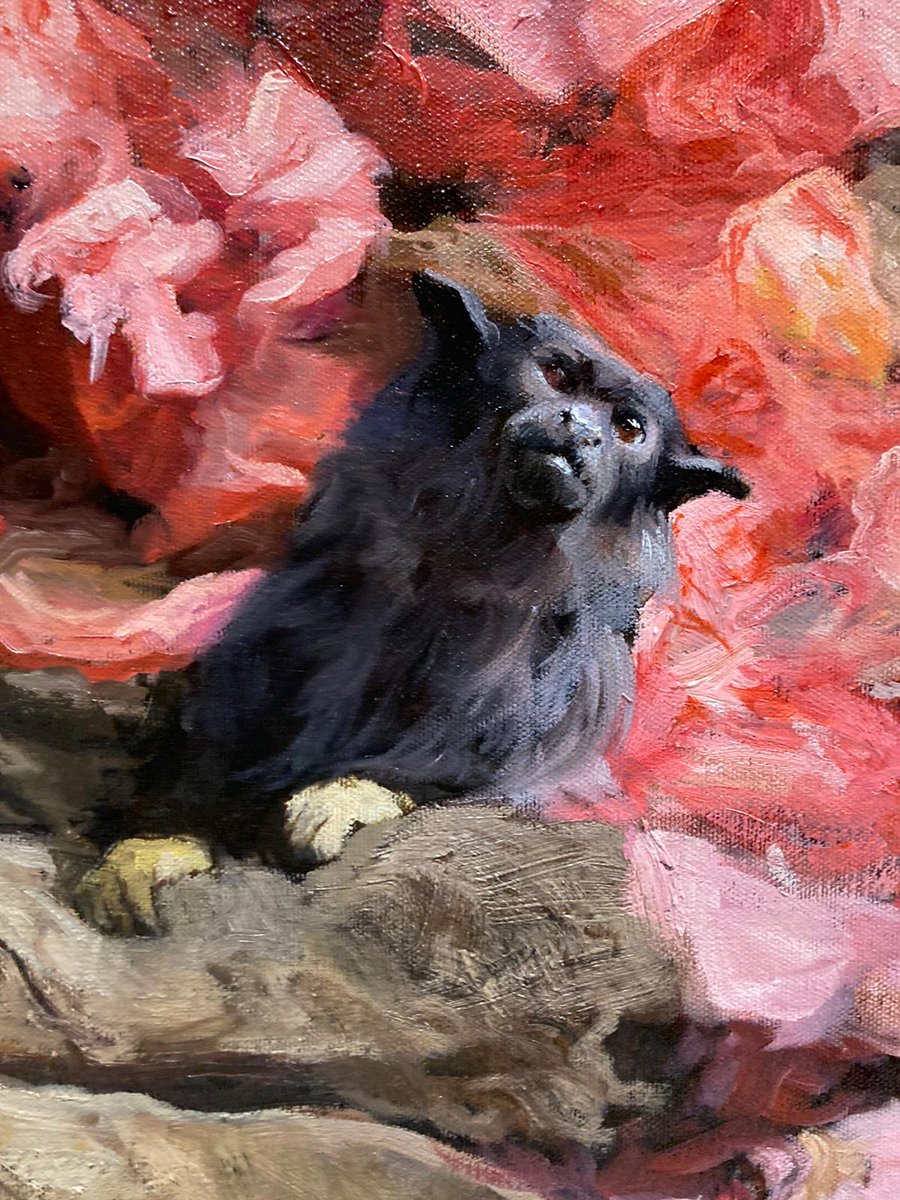 I absolutely love Lorca's paintings  on display at the <a href="/moco_museum/">Moco Museum</a> in Barcelona 
Such a draftsman; amazing colours and depth with sinister characters within. #ArtInBarcelona #MocoMuseumBarcelona