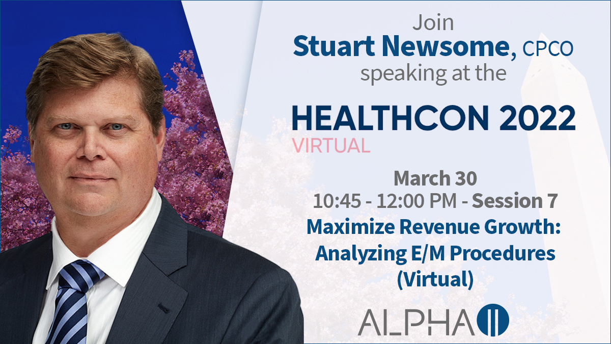 Alpha_II's tweet photo. Attending @AAPC #Healthcon22? Catch @StuartNewsome 3/30, 10:45 am ET, in his session: Maximize Revenue Growth: Analyzing E/M Procedures. https://t.co/1tjcG8IEEZ
#alphaii #aapc #emservices #coding #revcycle #medicalnecessity https://t.co/FEc9yUyV3j