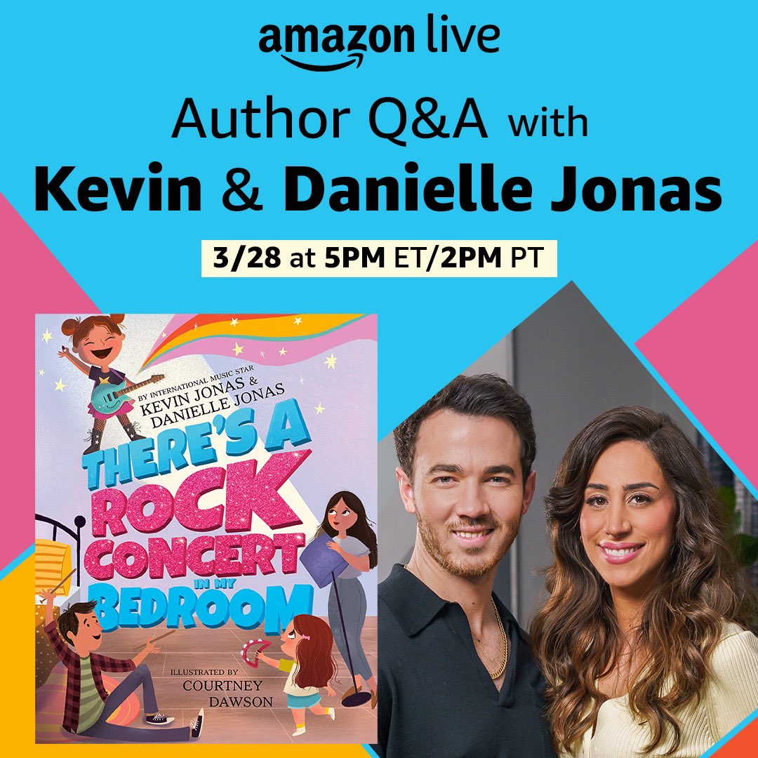 Danielle Jonas (@daniellejonas) on Twitter photo Join <a href="/kevinjonas/">kevin jonas</a> and I for a live Q&A to talk about our new children’s book ‘There’s A Rock Concert In My Bedroom’ at 5pm ET <a href="/amazonbooks/">Amazon Books</a> #amazonlive
amazon.com/live/broadcast…> Join <a href="/kevinjonas/">kevin jonas</a> and I for a live Q&A to talk about our new children’s book ‘There’s A Rock Concert In My Bedroom’ at 5pm ET <a href="/amazonbooks/">Amazon Books</a> #amazonlive
amazon.com/live/broadcast…>
