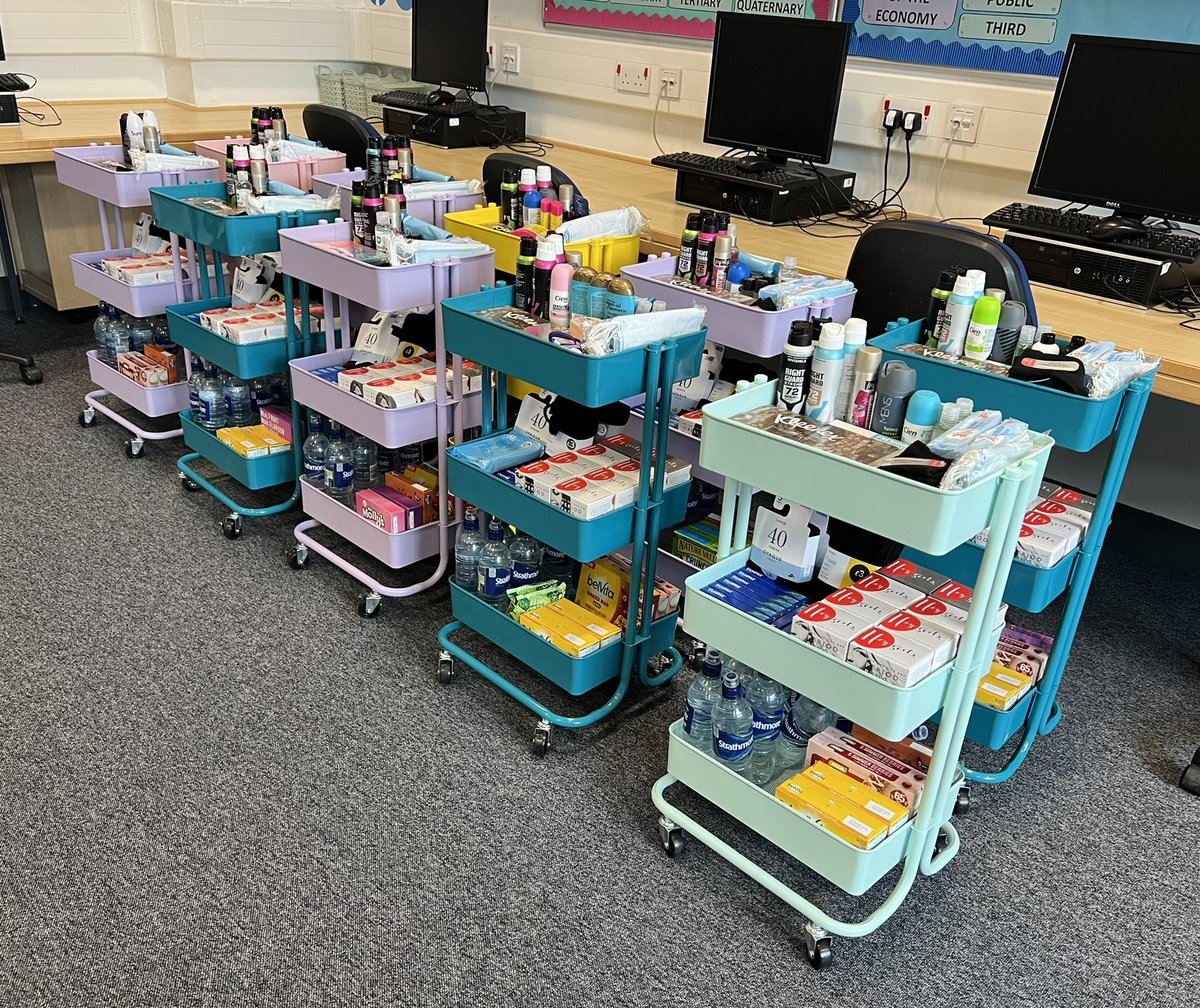 GHS now has 10 everyday essentials trolleys located throughout the school, fully stocked with items our young people may require throughout the school day. Please just help yourself or ask any teacher.

#GHSEverydayEssentials 

<a href="/GrangemouthHS/">Grangemouth HS</a> <a href="/GHParentCouncil/">Grangemouth High Parent Council</a> <a href="/GHS_PLT/">Grangemouth High School Captains</a>