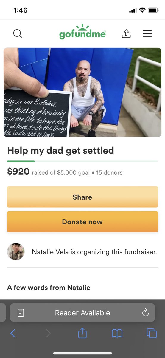 dreamsonvenus's tweet photo. My friends dad has been incarcerated for 12 years and he is finally getting out. You know how difficult it can be for ppl to get back on their feet after serving time so please share and donate. He deserves a second chance.

https://t.co/R5hQ0lAiIZ https://t.co/PDcfNF51tq