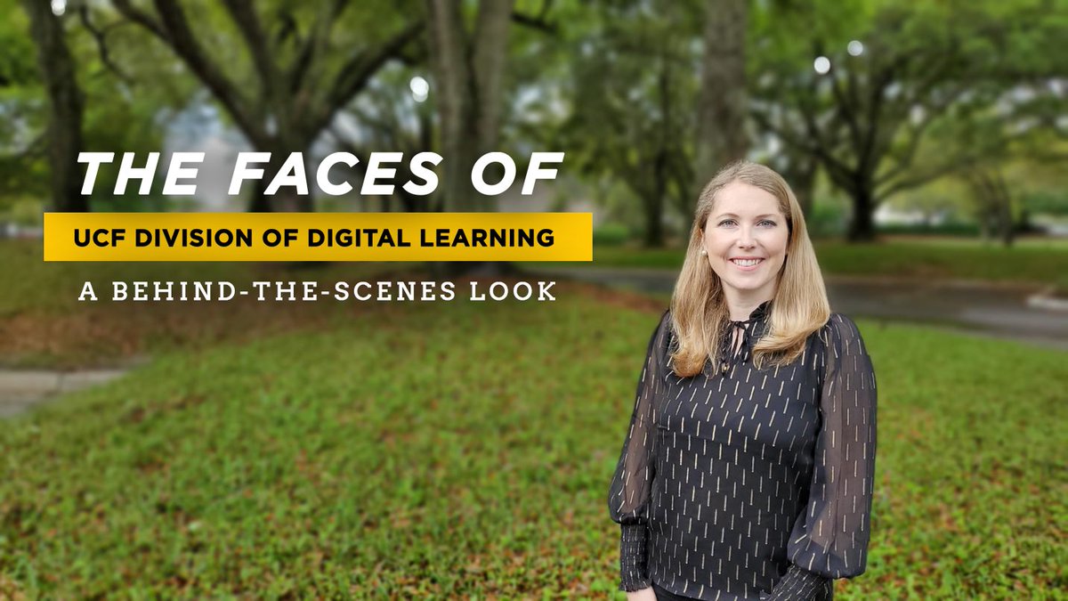 Join us tomorrow as we follow Jana Breburdova as she shares some of her experiences working at #UCF #facesofdigitallearning