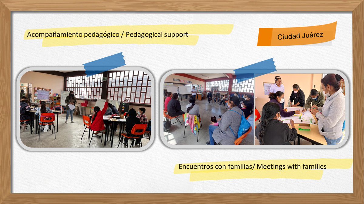 Escuela_Nueva's tweet photo. El equipo pedagógico de FEN está en México realizando visitas de acompañamiento a los #CírculosDeAprendizajeENA // FEN pedagogical team is in Mexico carrying out support visits to the #ENLearningCircles. Here are images of some activities developed last week in Ciudad Juarez https://t.co/wOfoK7UUg8