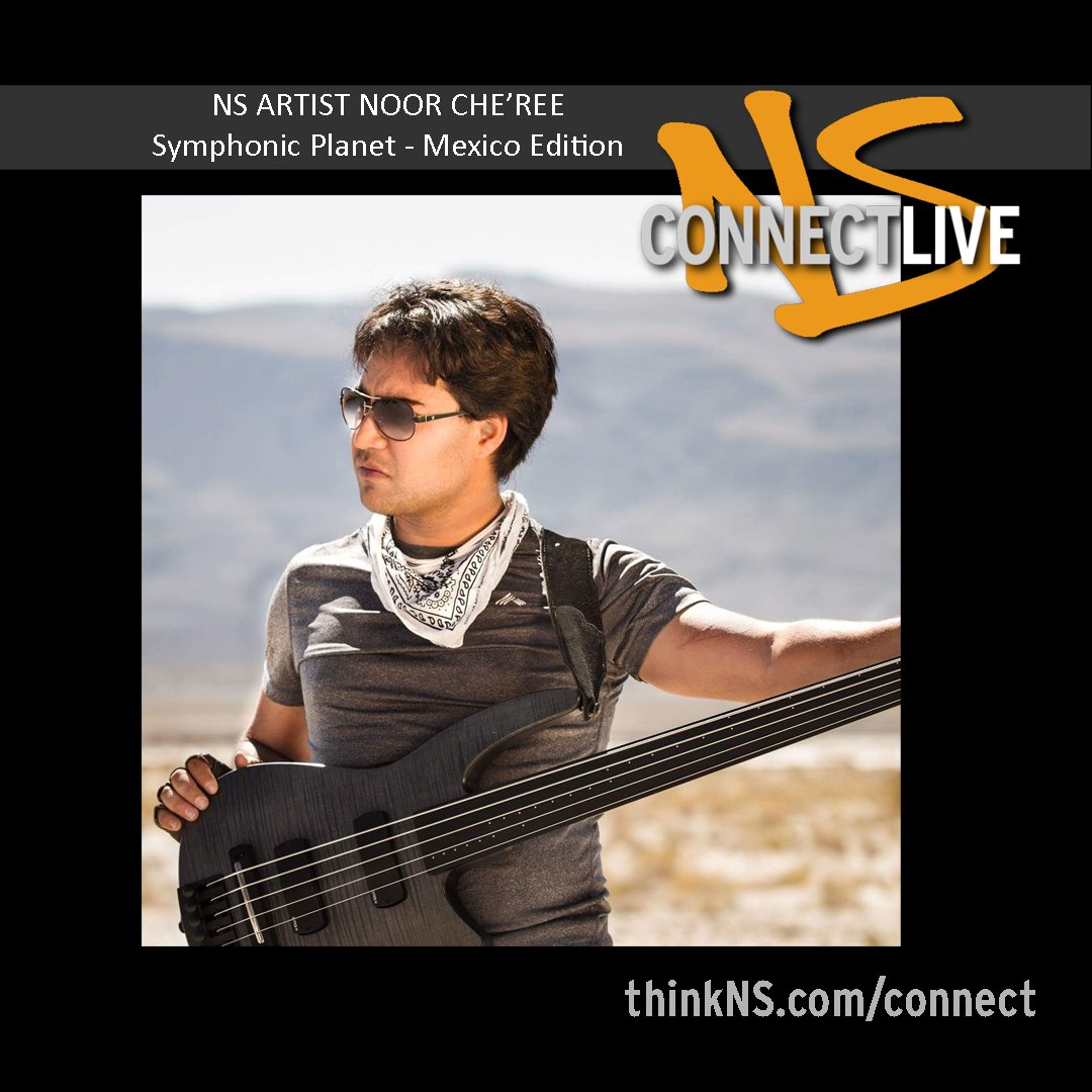Join us Tuesday March 29th 5pm EDT for ConnectLIVE - Symphonic Planet - Mexico Edition w/ Jonas Petersen (violin) and Noor Che'ree (bass).

thinkNS.com/connect 

#thinkNS #NSDesign #NedSteinberger #symphonicplanet