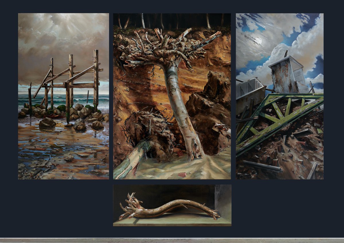 ArtGallerySoton's tweet photo. Only a week to go until this free online talk on coastal erosion in our area from @newforestdc and the @EnvAgencySE. Programmed to accompany #JulianPerry's beautiful show 'There Rolls the Deep' exploring rising sea levels.  Visit: https://t.co/Cf4Drj7Kau
#CoastalErosion https://t.co/HYObGw6c7g