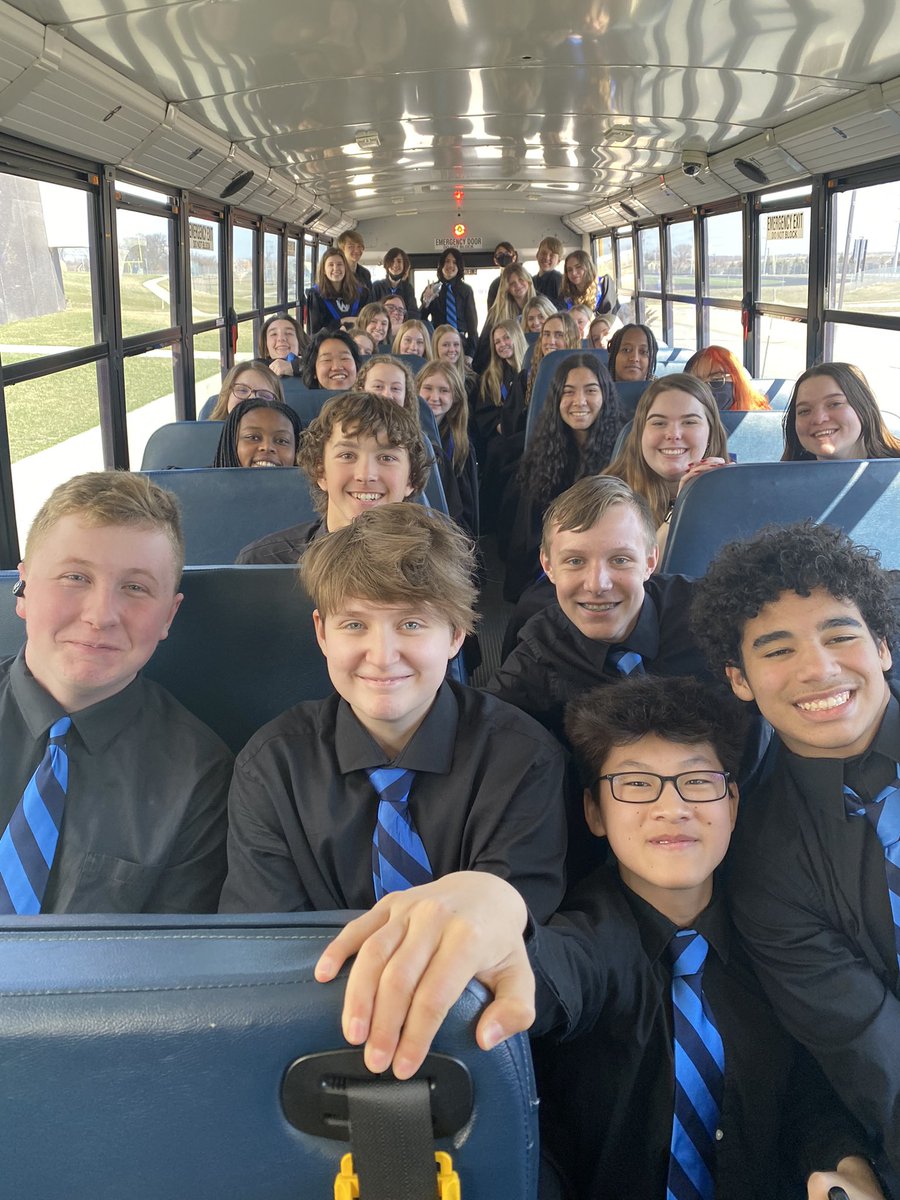 OlatheWestChoir's tweet photo. Great District Choir Festival today at Olathe South!!  😊💜
#proudcoach
#thebus
#nailedit https://t.co/AiTJP4Zaab