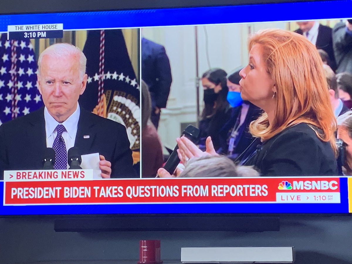 PositivelyBrie's tweet photo. “I’m not walking anything back”
@POTUS says about Putin “cannot remain in power” comment
I was expressing moral outrage, not policy and make no apologies for it
#Russia #CannotRemainInPower https://t.co/kYOj2m4LCR
