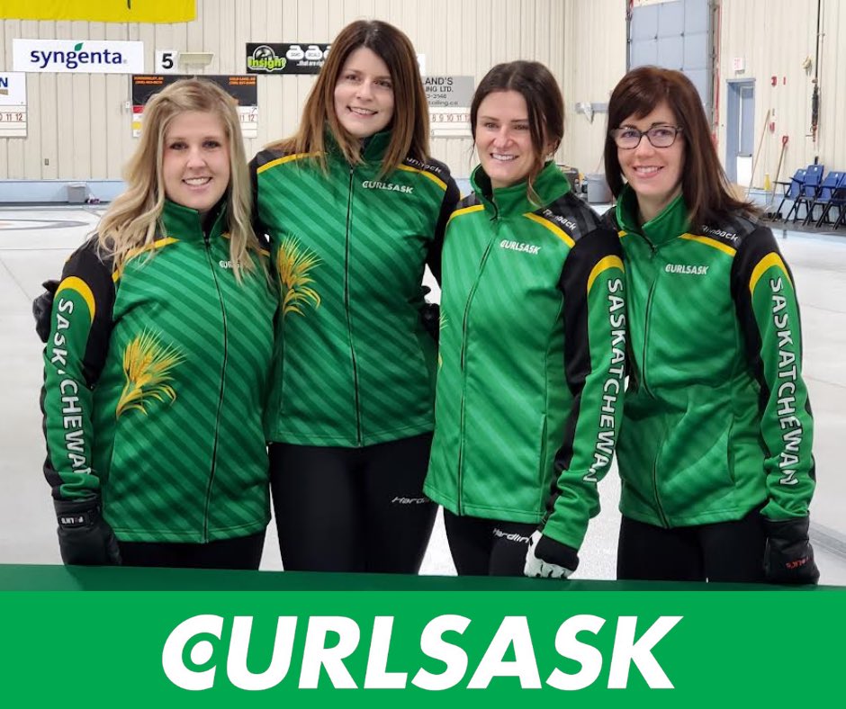 💚 Meet your newest members of Team Saskatchewan from the Nutana Curling Club 💚

Skip: Rebecca Ryde
Third: Ellen Redlick
Second: Leigh Dick
Lead: Amanda Torrance

Congratulations on your Club Women’s Provincial Championship win! 🥌