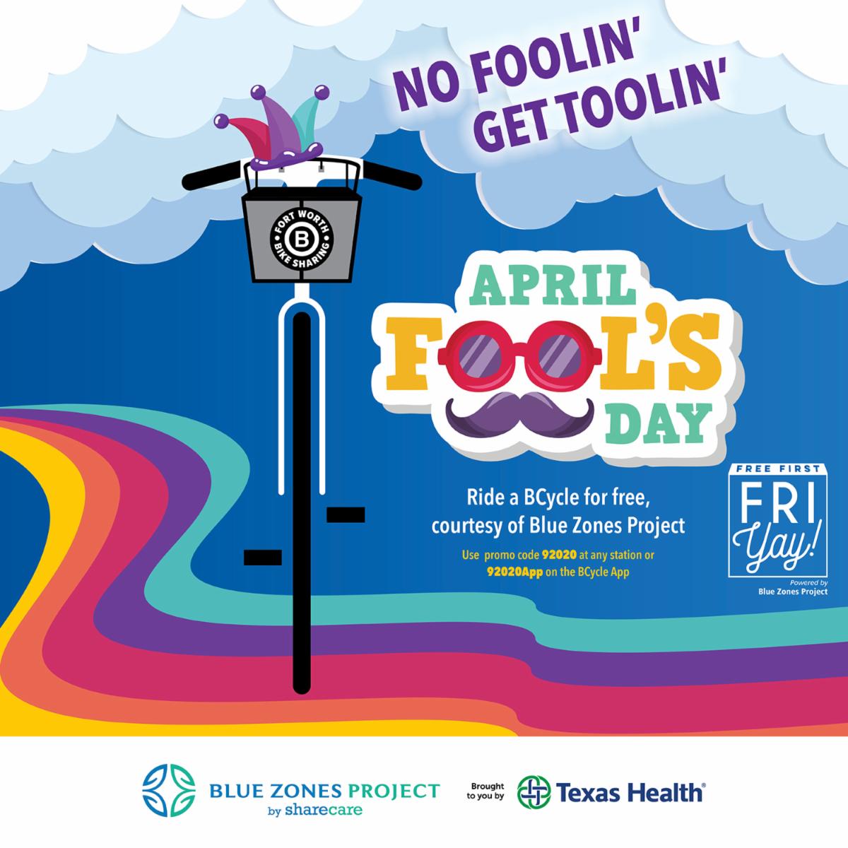 Knock, knock. Who's there? Orange. Orange who? Orange you gonna ride an e-bike for free?! 🍊🚲 We would never fool ya when it comes to a Free First FriYAY! It's no joke how fun riding our bikes is &amp; this Friday, April 1st, you can ride FREE, thanks to Blue Zones Project. 🚲🎉