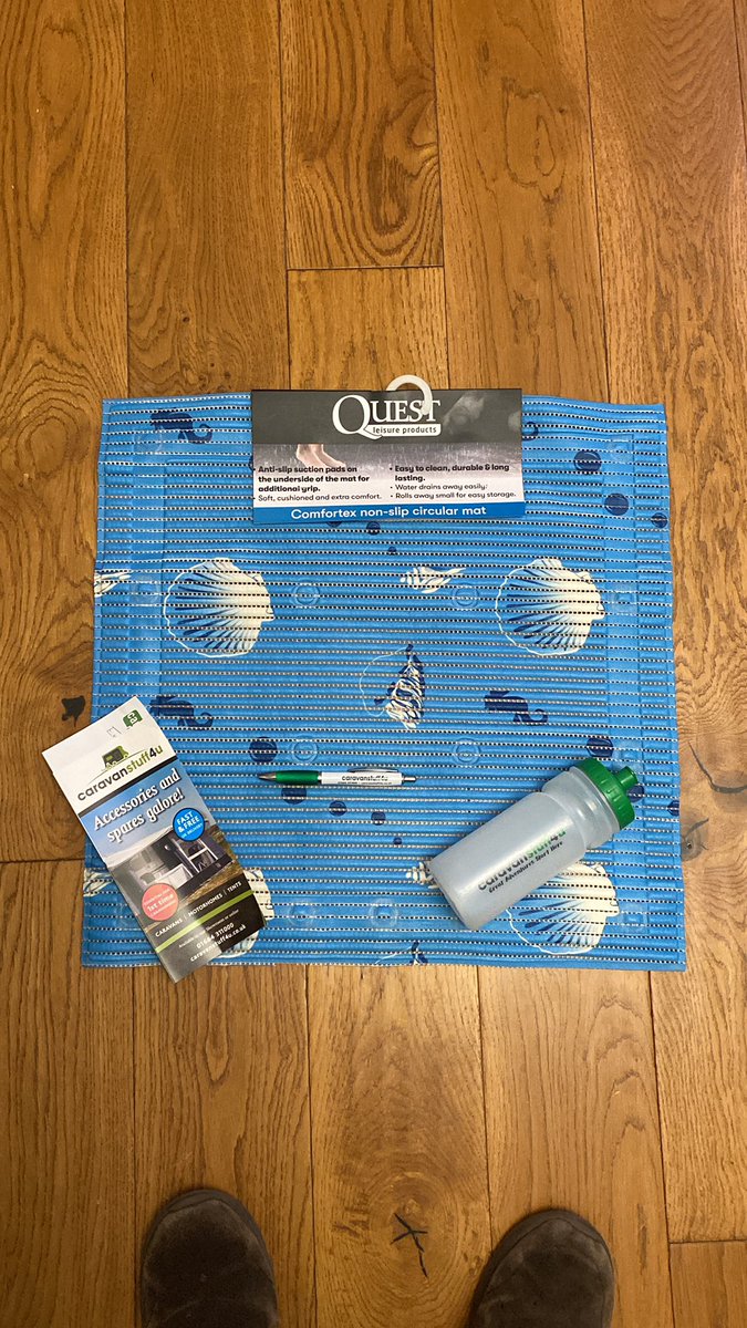 DorsetDogPhoto's tweet photo. Stunning service from @Caravanstuff4U - my non-slip circular mat has arrived! #caravan https://t.co/aYJSFx85kI