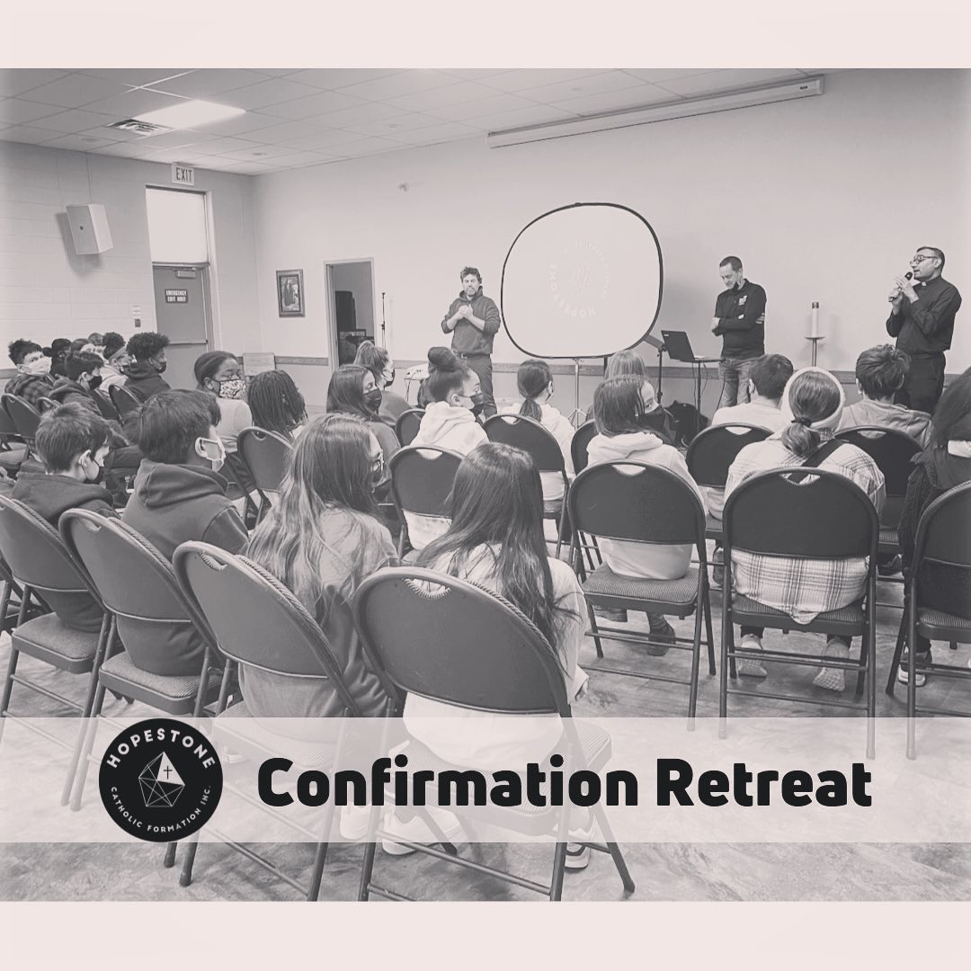 Confirmation Retreat 1/5 back IN PERSON w/ <a href="/HopeStoneCF/">HopeStone</a>!!!  Please pray for our students preparing for Confirmation in the coming months 🕊🔥 
#ComeHolySpirit #RenewOurHearts
<a href="/StElizabeth_CS/">St. Elizabeth Seton</a>
<a href="/st_wilfrid/">St. Wilfrid C.S Pickering, Ontario</a> 
<a href="/St_IsaacJogues/">St Isaac Jogues</a>