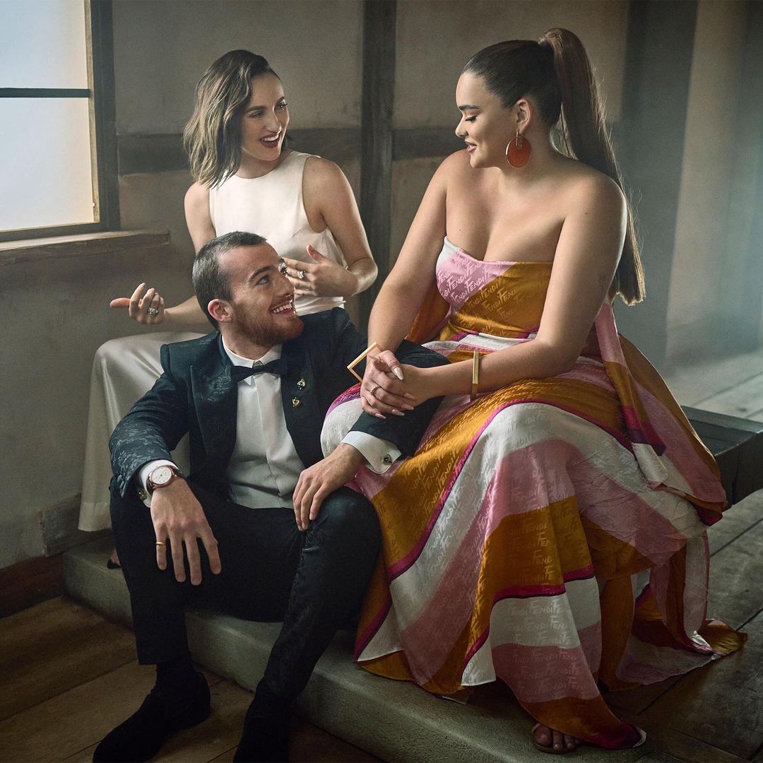 28.03 | Maude Apatow, Angus Cloud &amp; Barbie Ferreira photographed by Mark Seliger for the #Oscars Vanity Fair party 💜