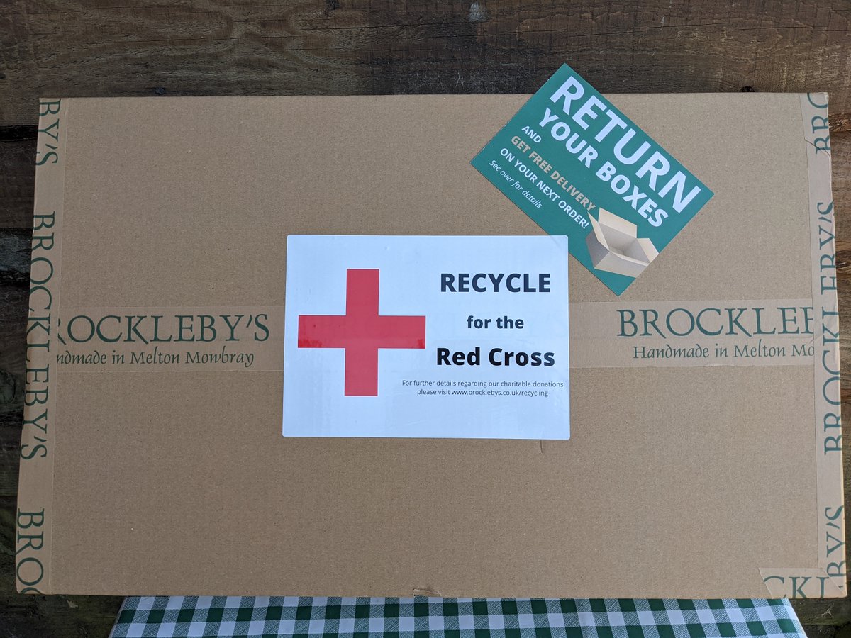 BrocklebysPies's tweet photo. Return your boxes &amp; we'll donate £1 to the Red Cross to help with their work in the Ukraine. We're asking national mail order customers to return their insulated poly boxes &amp; cardboard outers! 

#donatetoukraine #recycleforukraine #pies #recyclepackaging #ukrainewar #doingourbit https://t.co/WIsC85SS4O