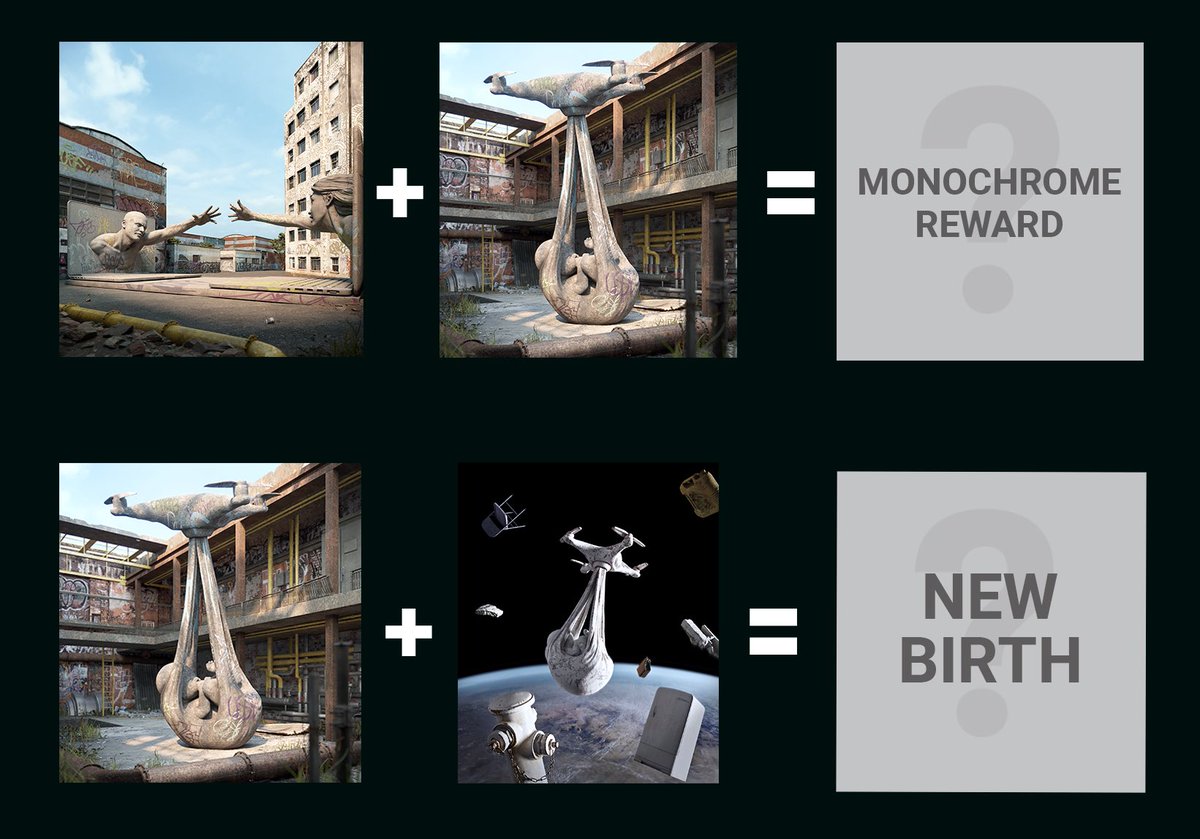 FedericoClapis's tweet photo. The next @niftygateway drop will be on April 9th​​🔥 
Two snapshots on April 7th: 
•”Monochrome Reward” :
Airdrop for Babydrone Concrete + TouchScream Concrete. 
•"New Birth Reward" :
Claim for $1 for all collectors Babydrone Space + Babydrone Concrete 🛰
Much more soon.. https://t.co/IYwhz1TDEP