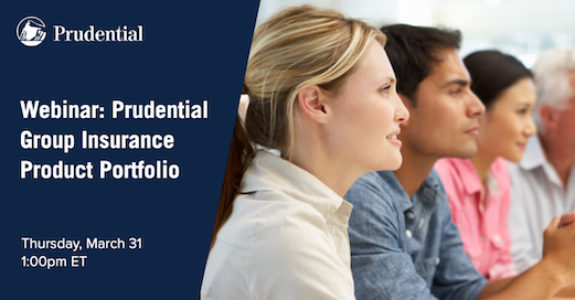 jesspgillespie's tweet photo. I'm looking forward to the next @Prudential Group Insurance Webinar, which will provide an overview of our Life, Disability, Supplemental Health and Advanced Market products. #Employers and #producers may join us on 3/31 at 1pm, EDT. Register: 

https://t.co/KJYLwOeokB https://t.co/FkBWzAxAA1