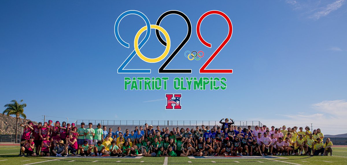 PatriotOlympics's tweet photo. Last Friday, the Patriot Olympics went down at Heritage High School with teams competing for all the glory! Congratulations to all that participated! 💙💛🖤💚❤️ https://t.co/FzjI2mCglU