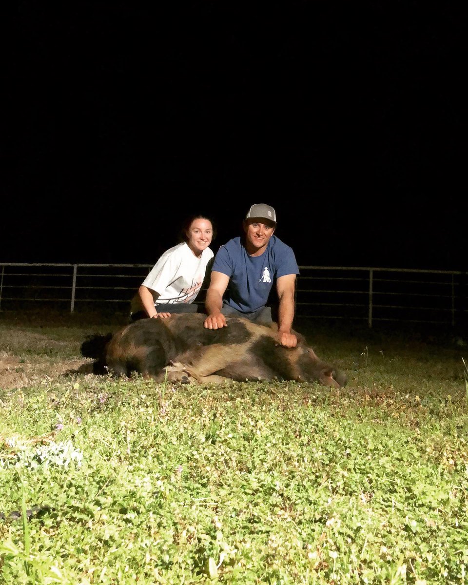 BrantLudwig's tweet photo. Pigs aren’t the only 200lb animals she likes to wrestle https://t.co/quDul2eI0o