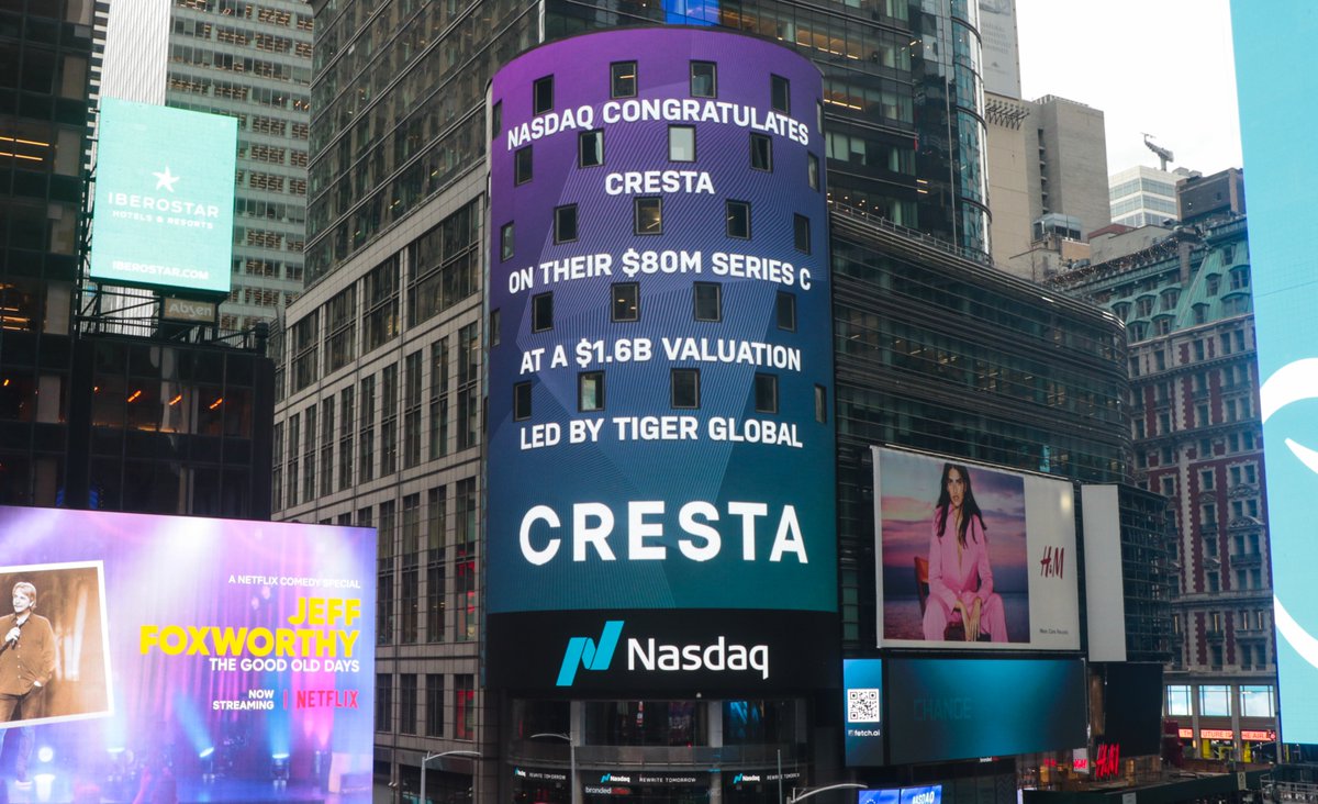 cresta's tweet photo. THANK YOU, NASDAQ!! So honored to be featured today! Thank you Tiger Global Management, @sequoia, @GreylockVC, @a16z, @jpmorgan, @Genesys, @Five9, @Zoom, and Porsche. The future of the contact center is so bright!

#CX #CustomerExperience #AI #contactcenter #callcenter #AI https://t.co/BFcbYsFNOI