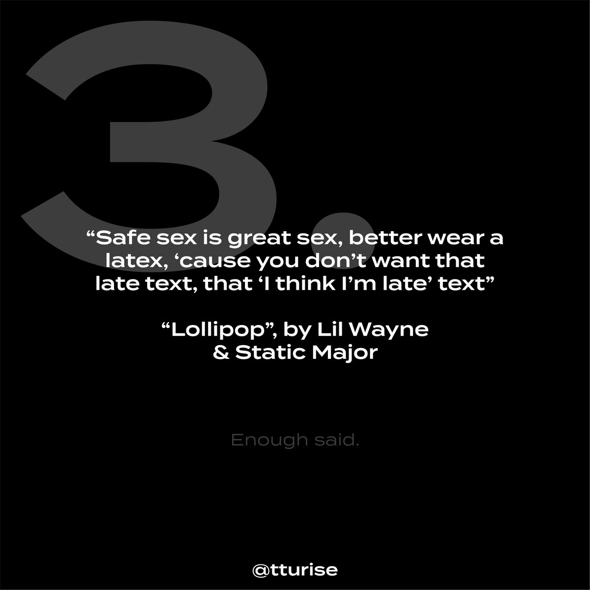 TTURISE's tweet photo. Jack Harlow once said, “I’m drinking water and wearing protection.” Wise words, Jack. 💫 #tturise https://t.co/p3SUtL08pM