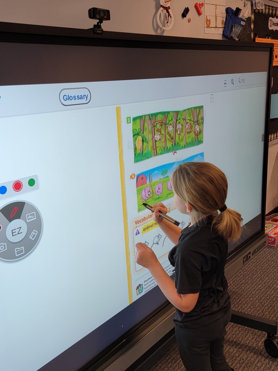 Our class loved using our new BenQ for math!  I think their favorite feature was using their hand to erase.