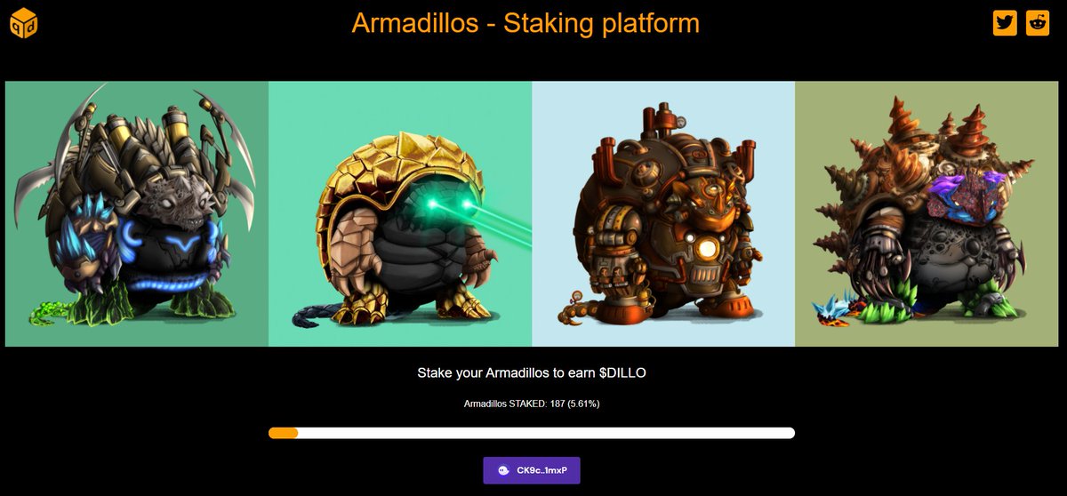 TheArmadillos's tweet photo. Flash-Staking for our Gen 1s is LIVE! 🎉
Go stake your Gen 1 Angry Armadillos here:
https://t.co/maFkjDtW1I

Gen 2 staking will be ready in one of the following days! 🔥

ABB - Always Be Building! https://t.co/9FugAgWyId