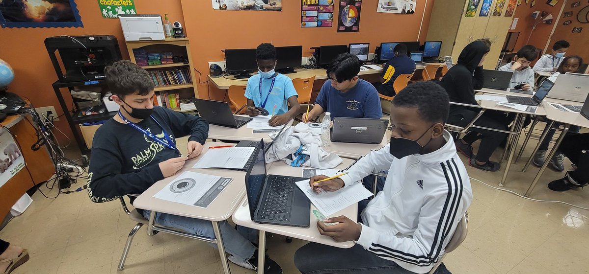 Another great experience with <a href="/palmbeach4h/">Palm Beach County 4H</a> for our Intermediate and Advanced STEM <a href="/palmspringsms/">Palm Springs Middle</a> !
This time, using our cipher skills to decode secret messages - keeping those brains thinking on a Monday!
#StemLife
<a href="/STEMagillPSMS/">Heather Magill</a> 
<a href="/palmspringsms/">Palm Springs Middle</a>