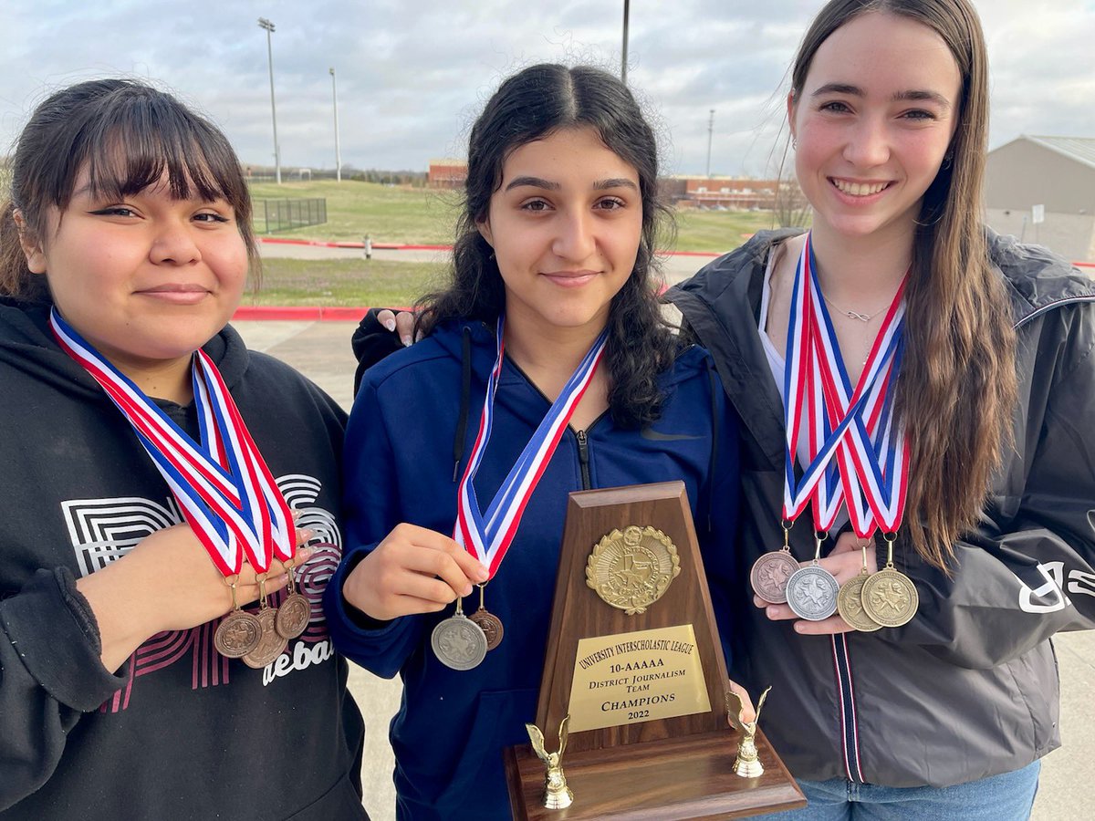 PrincetonISD's tweet photo. Copy editing
Paola Diaz 6th

News writing
Rachel Sadler 3rd

Feature writing
Rachel Sadler 1st
Paola Diaz 3rd
Olga Ruiz 5th

Editorial writing
Rachel Sadler 2nd

Headline writing
Rachel Sadler 1st
Olga Ruiz 2nd
Paola Diaz 4th

Journalism won Top Team, advances all to regionals https://t.co/QgsyqwdB0c