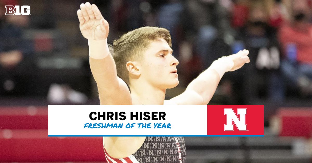 bigten's tweet photo. Congrats to our #B1GMGYM honorees! 👏 

Freshman of the Year: @NebraskaMensGym's Chris Hiser

🗞https://t.co/WDGSGSsaR2 https://t.co/AggSJpNOXh