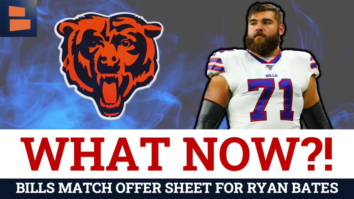 HGrahamNFL's tweet photo. 🚨ALERT: Bears don't get Ryan Bates

Bills matched the contract offer for Bates. Should the Bears have offered more?

More importantly, what's next for Ryan Poles and Chicago? Let's explore ⬇️

📺https://t.co/2HJPd72bjU

#Bears #RyanBates https://t.co/hVt3aZW9tX