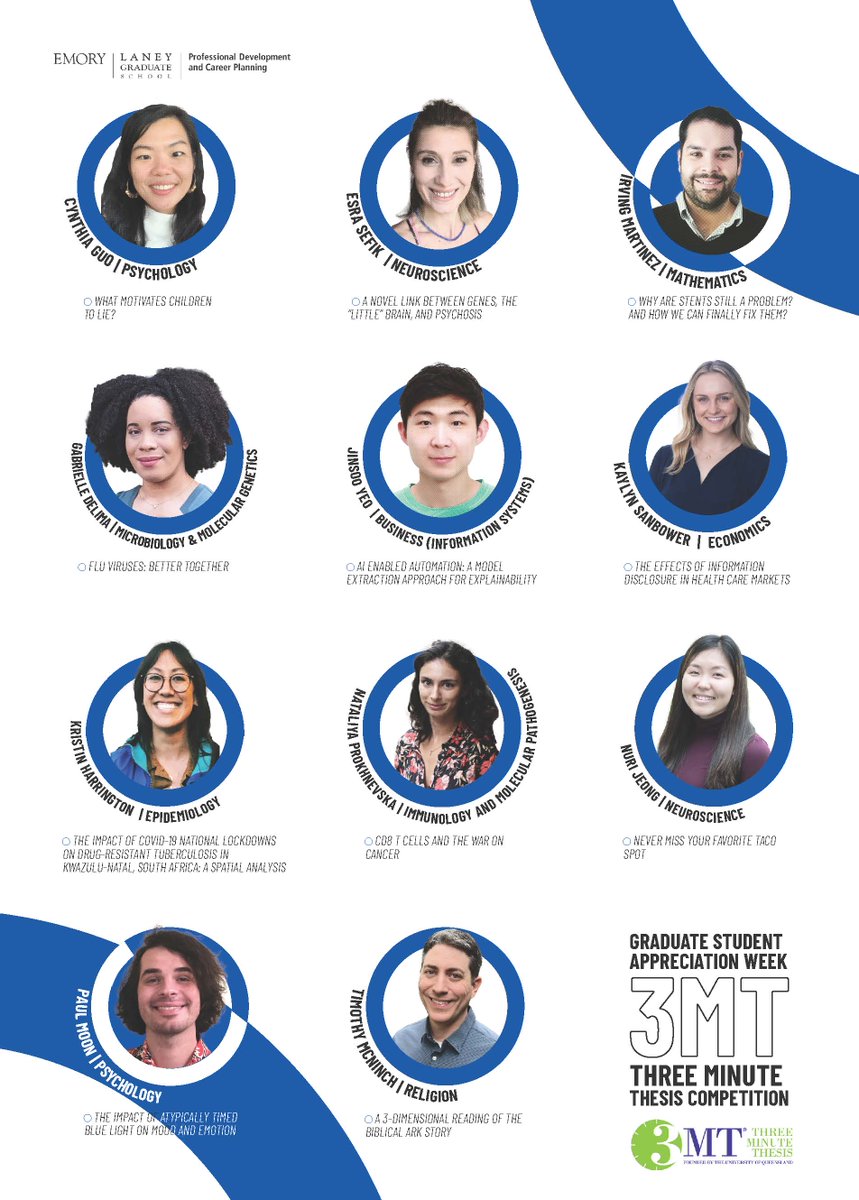 Never been so excited for a <a href="/3MT_official/">Three Minute Thesis</a> competition -- can't wait to see two absolute queens and bad@ss friends (<a href="/nataliya_pro_/">Nataliya Prokhnevska🇺🇦</a> + <a href="/krobharrington/">Kristin Harrington, MD, PhD</a>) present their work in a flash at the <a href="/laneygradschool/">Emory LGS</a> #3MT finals next week! @winshipatemory @emoryMSTP