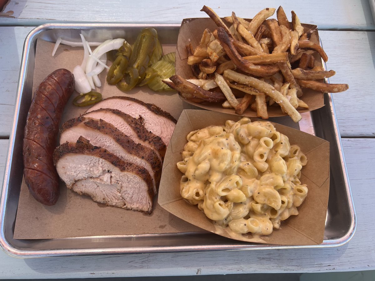 BbqProsper's tweet photo. No trip home from Love Field is complete w/out a stop @HeimBBQ! Fell in love w/ this place in Ft. Worth and now trying the Mockingbird location. Y’all gotta try the famous Bacon Burnt Ends-Excellent food & hospitality! Thank you!!! #supportyourlocalpitmasters https://t.co/DIKaIGsyu1