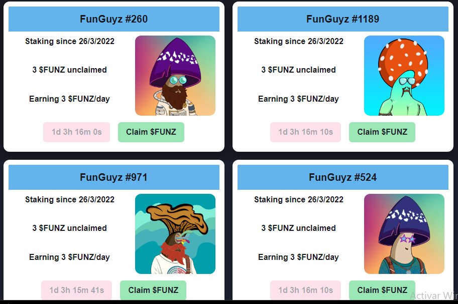 TheSolWalker's tweet photo. Those of you that stake your @FunGuyzNFT  BEFORE 11:59 PM EST TONIGHT will earn 3x $FUNZ until 11:59 PM EST on Sunday April 3rd 11:59 PM EST🍄

#NFT #NFTs #Solana #SolanaNFTs #NFTCommunity #NFTGiveaway #NFTCollection #nftart #NFTdrop #ethNFTs #Ethereum #ethnft #NFTGame #metaverse https://t.co/V3WKzA7TwQ