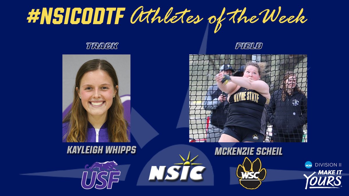 NorthernSunConf's tweet image. #NSICODTF Women's Release No. 1
#NSICPOW
T:  Kayleigh Whipps - Sioux Falls
F:  McKenzie Scheil - Wayne State
Full Release at: northernsun.org/news/2022/3/28…
