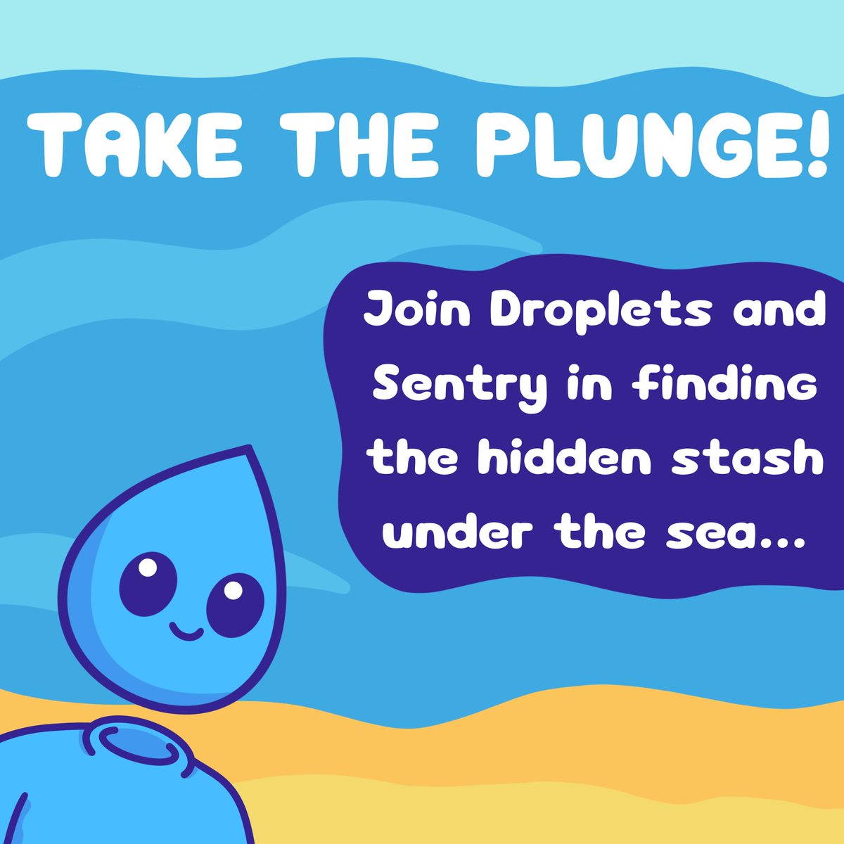 nft_droplets's tweet photo. We have partnered with @SentryARGs to bring our community a unique ARG! 

Will you take "The Plunge"? 

This ARG will be a brain teaser taking you on a plunge to the ocean floor. 

We begin at 6pm UTC/ 1pm EST, March 29th.

(Anyone can take part!)

Be ready👀💧 https://t.co/gVQexJbUZ4