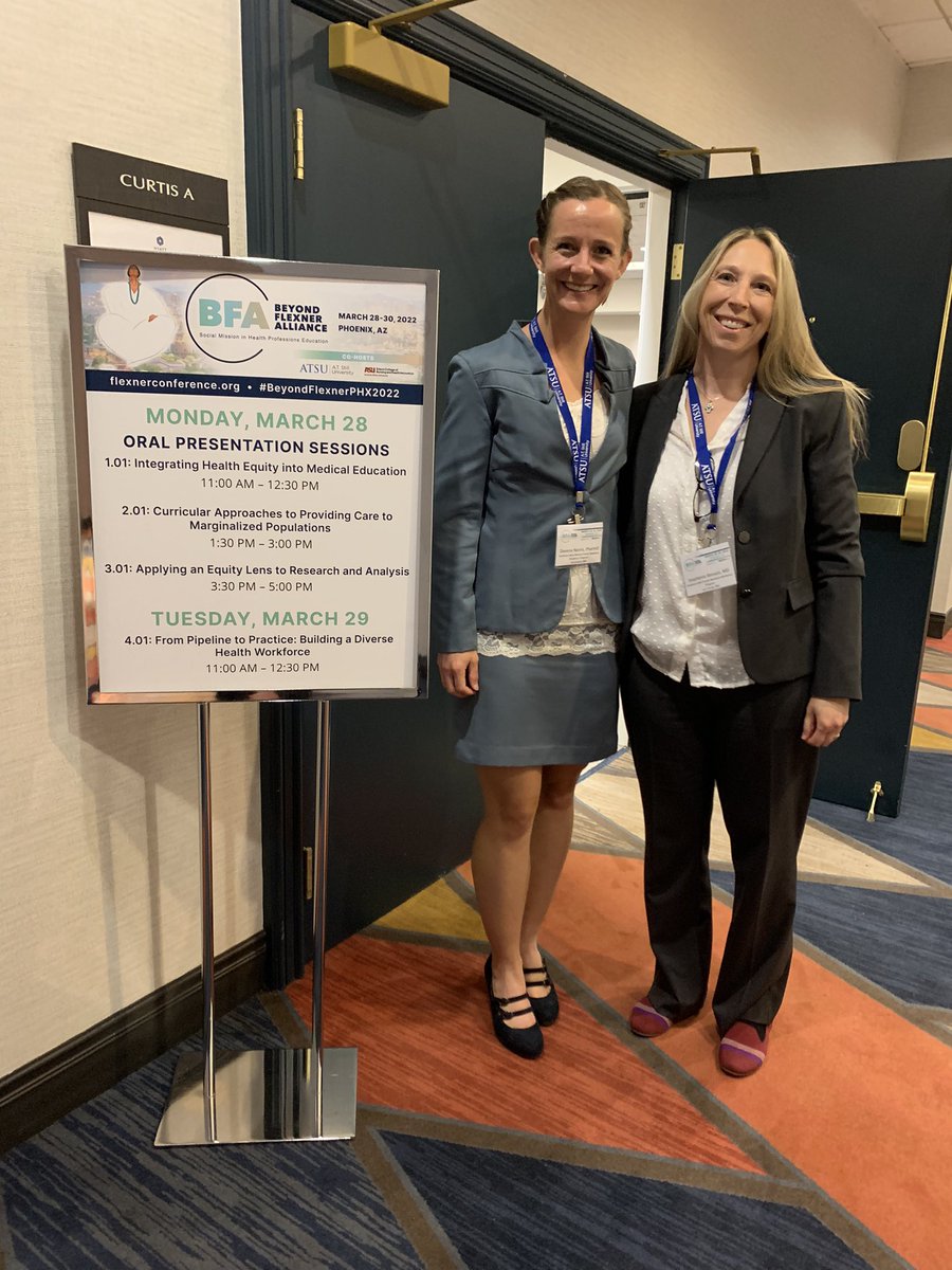 nmmountaineer's tweet photo. We had a wonderful audience and a brilliant group of individuals included in this panel today. Blessed to get to share our #FamilyMed Health Policy rotation curriculum with other like minded amazing #MedEd colleagues @BeyondFlexner #beyondflexnerphx2022 @snmfmrp https://t.co/P4XbGYg26B
