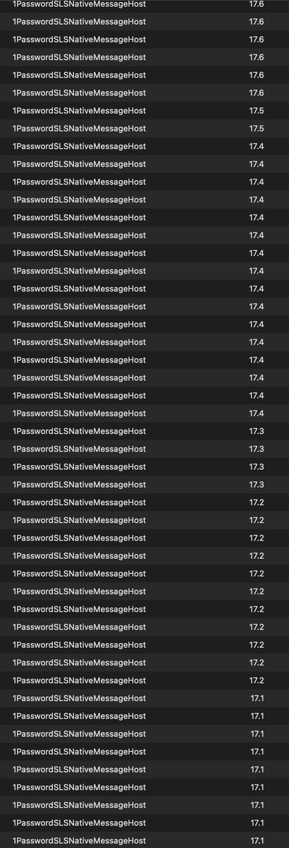 jtm_tech's tweet photo. @1Password What are you doing to my computer? https://t.co/v8dLly3uBD