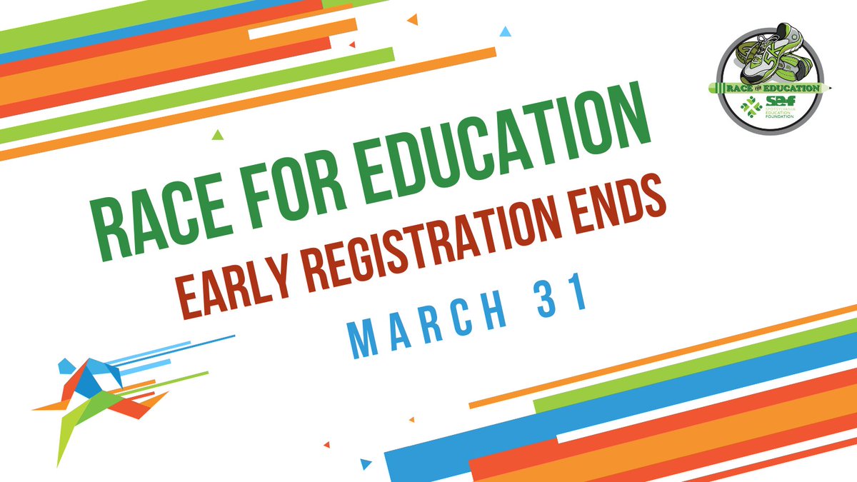 Spotsylvania Education Foundation (@sef4education) on Twitter photo The Race for Education 5k and 1 Mile Fun Run/Walk raises funds to support SEF initiatives including educational grants that engage, motivate and nurture Spotsy students. Sign up by March 31 for early registration rates! ow.ly/EA8150ItsxV #race4education2022 <a href="/SpotsySchools/">Spotsylvania County Public Schools</a> The Race for Education 5k and 1 Mile Fun Run/Walk raises funds to support SEF initiatives including educational grants that engage, motivate and nurture Spotsy students. Sign up by March 31 for early registration rates! ow.ly/EA8150ItsxV #race4education2022 <a href="/SpotsySchools/">Spotsylvania County Public Schools</a>