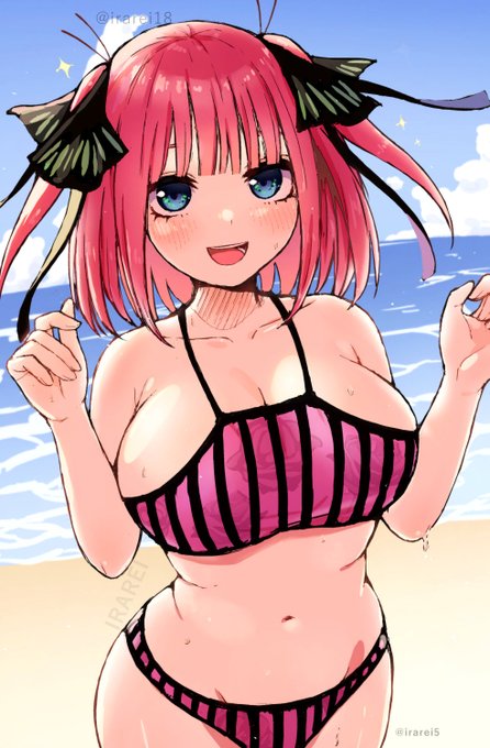 いられい🌈☁さんがTwitterに投稿した中野二乃(五等分の花嫁)のイラスト。