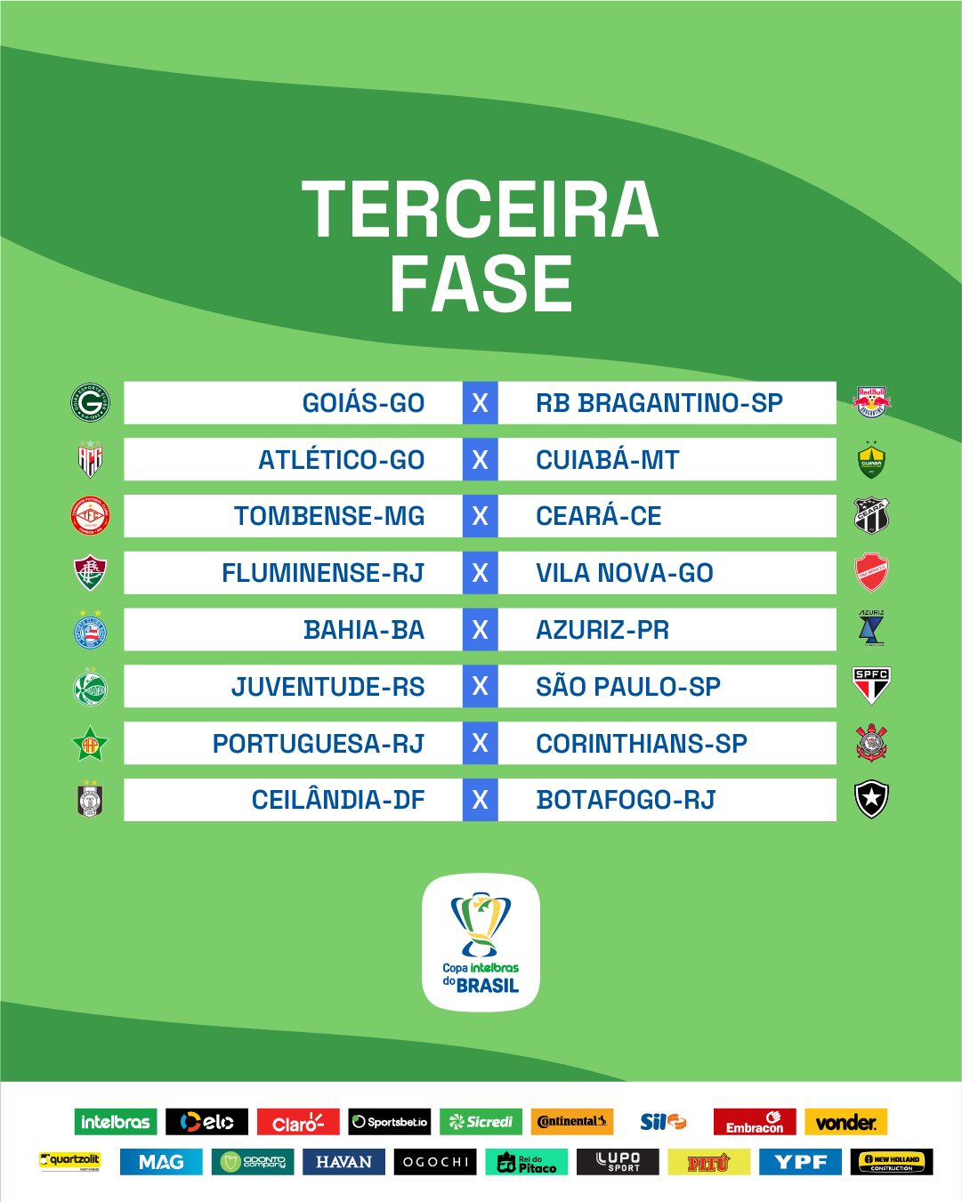 Primeira fase da Copa do Brasil 2023: veja como ficaram os confrontos, copa  do brasil