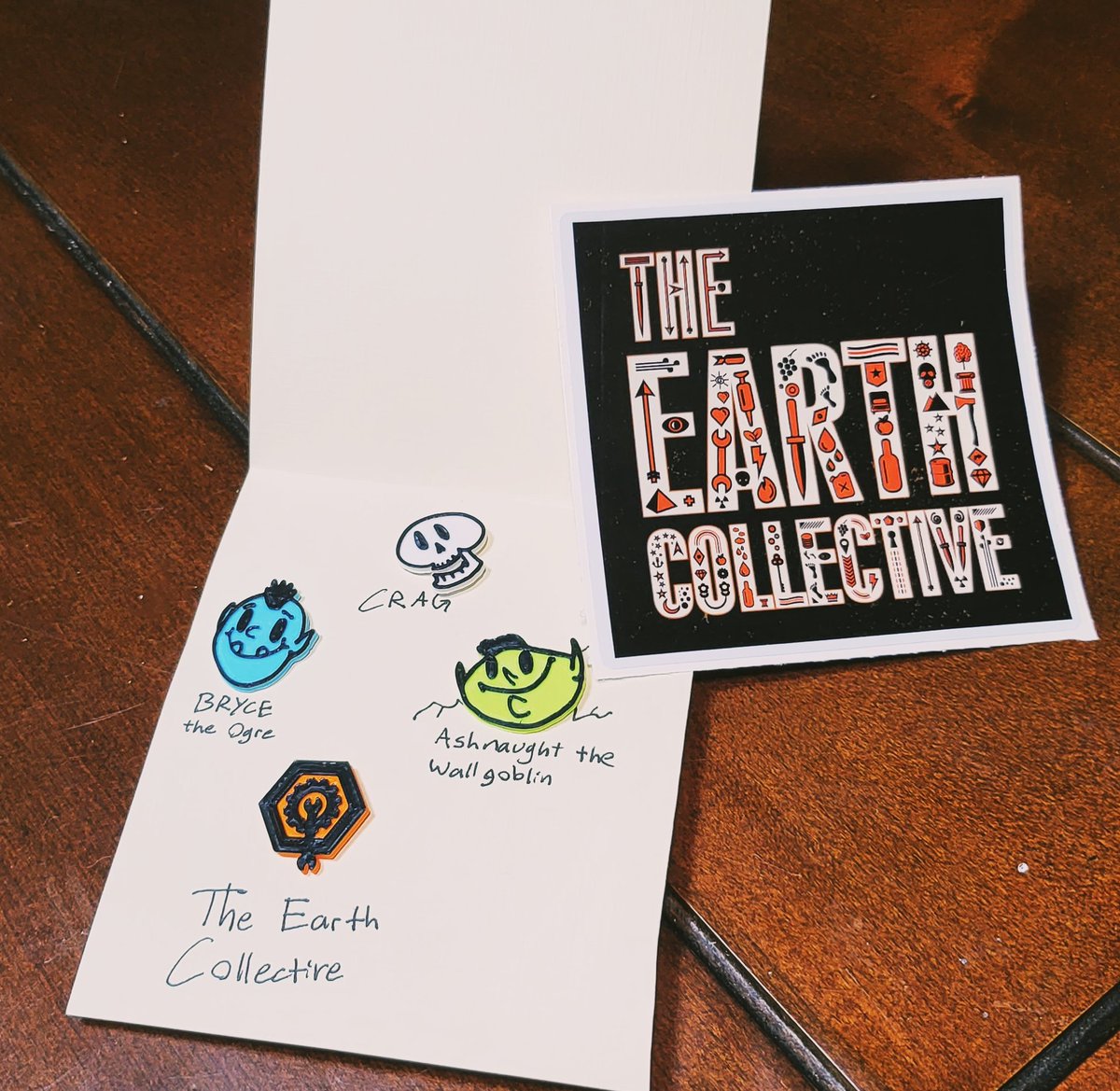 Cryptincshow's tweet photo. Two lucky Patrons are getting this pin and sticker bundle! Congratulations Grayumm and @BookBanter ! #CRYPTINC https://t.co/RvaWXo4oGo