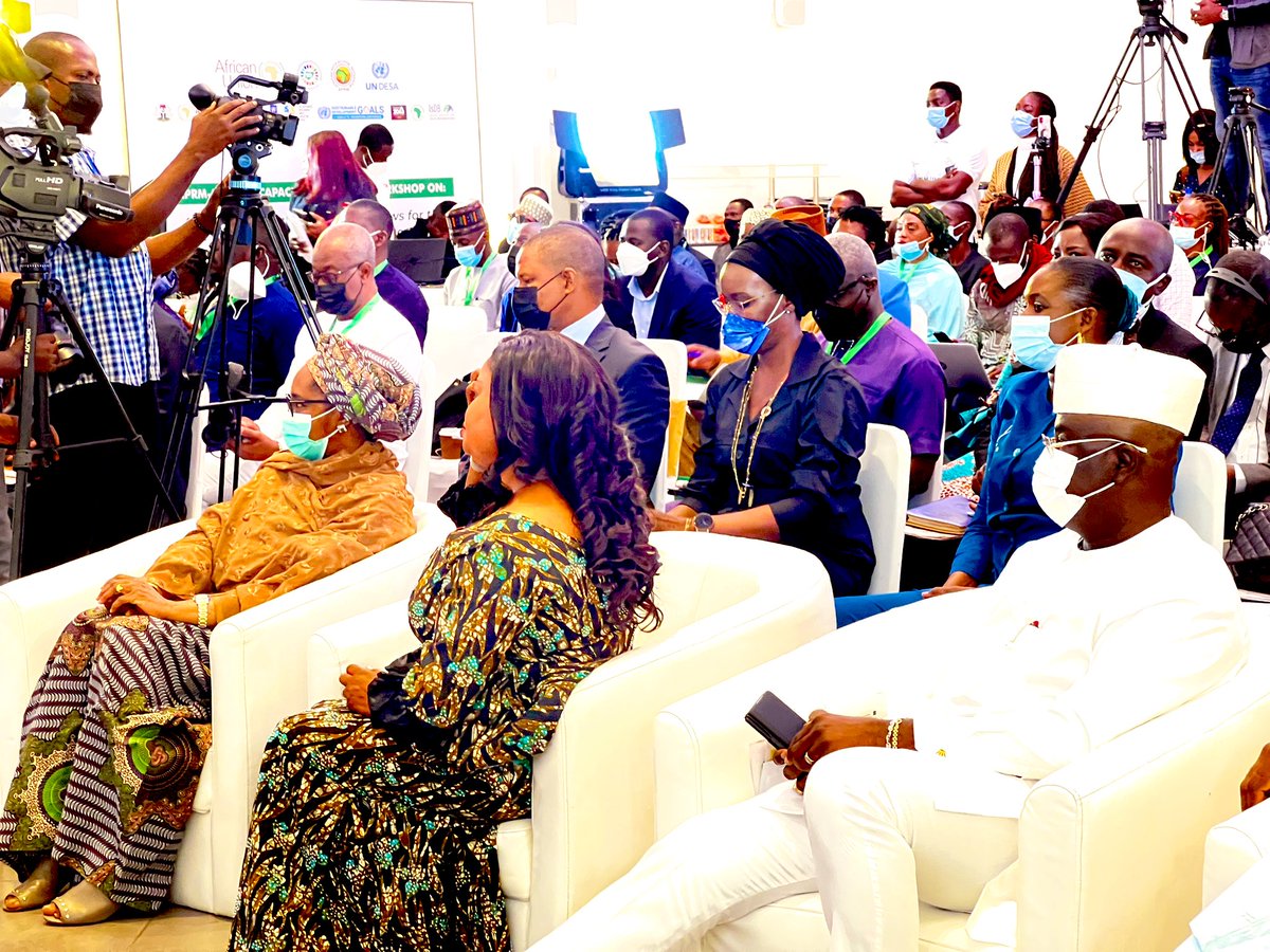 SG_SBHarry's tweet photo. Today, I attended the Opening Ceremony of the @APRMorg - @UNDESA Capacity-Building Workshop on Africa’s Voluntary National Reviews (VNRs) and  Voluntary Local Reviews (VLRs) for the 2022 High-Level Political Forum (HLPF) and Domestication of Agenda 2063. https://t.co/LFmmtwYGoB