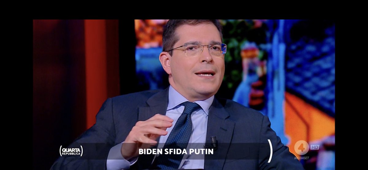 QRepubblica's tweet photo. “Ho tanta nostalgia di Trump, Biden, smentito dal suo staff dà l’idea che ha bisogno di un badante politico” @Capezzone #quartarepubblica https://t.co/sFOl20hyl5